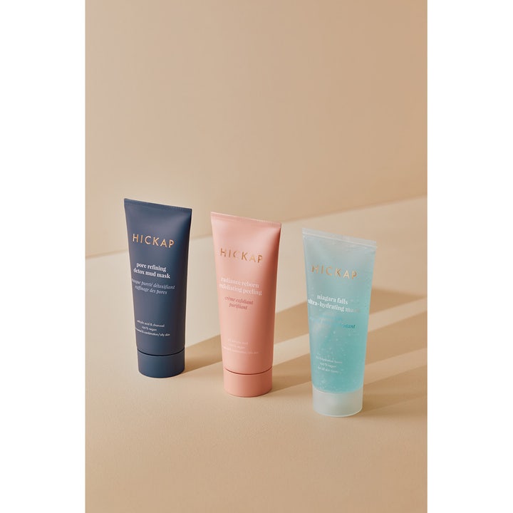 Hickap Niagara Falls Ultra-Hydrating Mask 72h 100 ml fuktighetsmaske i gjennomsiktig tube med lyseblå gelé