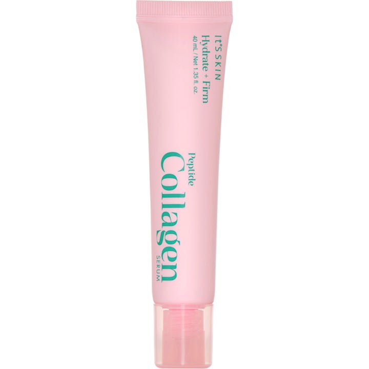 It'S SKIN Peptide Collagen Serum 40 ml oppstrammende ansiktsserum i en matt rosa tube med grønn tekst