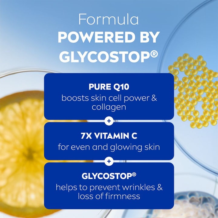 NIVEA Q10 Energy Healthy Glow Day Cream 50 ml dagkrem med 7X vitamin C, Q10 og Glycostop for glød og fasthet
