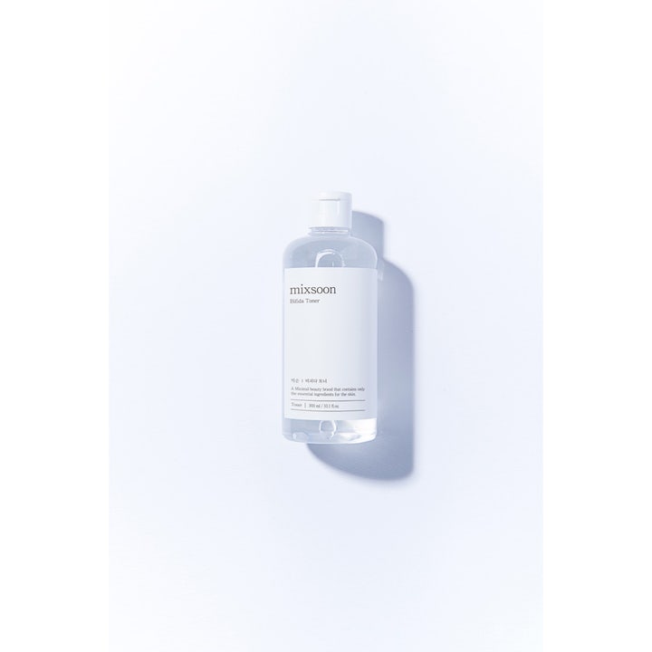 Mixsoon Bifida Toner 300 ml fuktighetsgivende toner i klar plastflaske med hvit etikett og flipplokk.