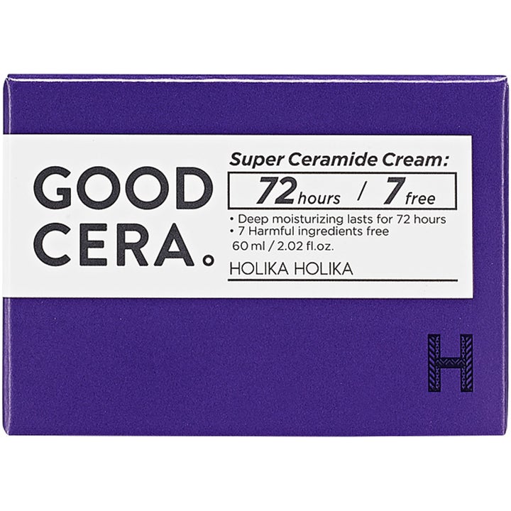 Holika Holika Good Cera Super Ceramide Cream 60 ml fuktighetskrem i lilla og hvit ytteremballasje
