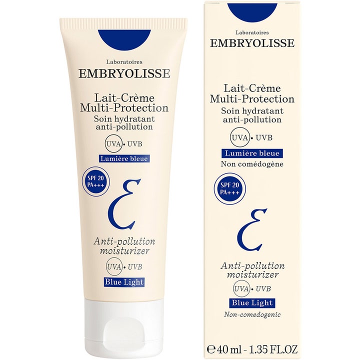 Embryolisse Lait-Crème Multi-Protection 40 ml fuktighetsgivende dagkrem med SPF 20 i kremhvit tube og eske