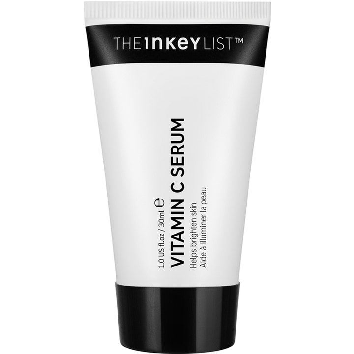 The Inkey List Vitamin C Serum 30ml lysnende ansiktsserum i hvit tube med svarte detaljer