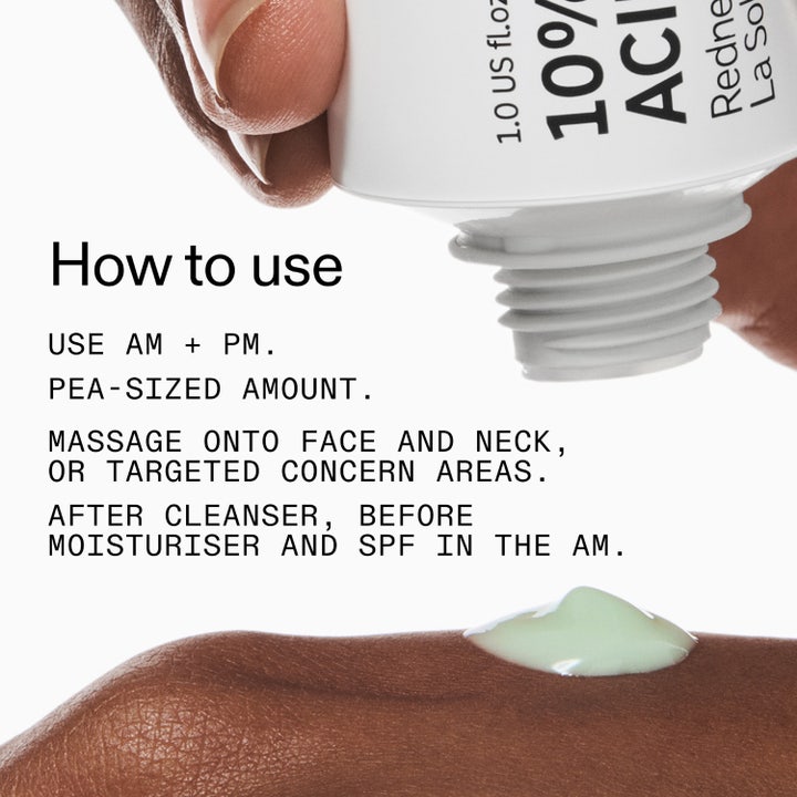 The INKEY List Azelaic Acid 10% Serum 30 ml gir beroligende pleie mot rødhet i hvit tube og eske med grønn tekstur.