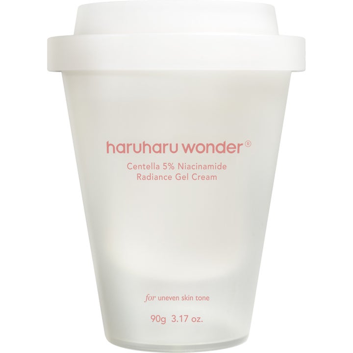 Haruharu Wonder Centella 5% Niacinamide Radiance Gel Cream 90g ansiktskrem i hvit kaffekoppformet krukke