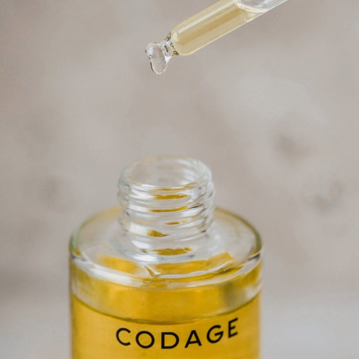 Codage Paris The Oil 100 ml nærende kroppsolje i glassflaske med pipette som gir fuktighet