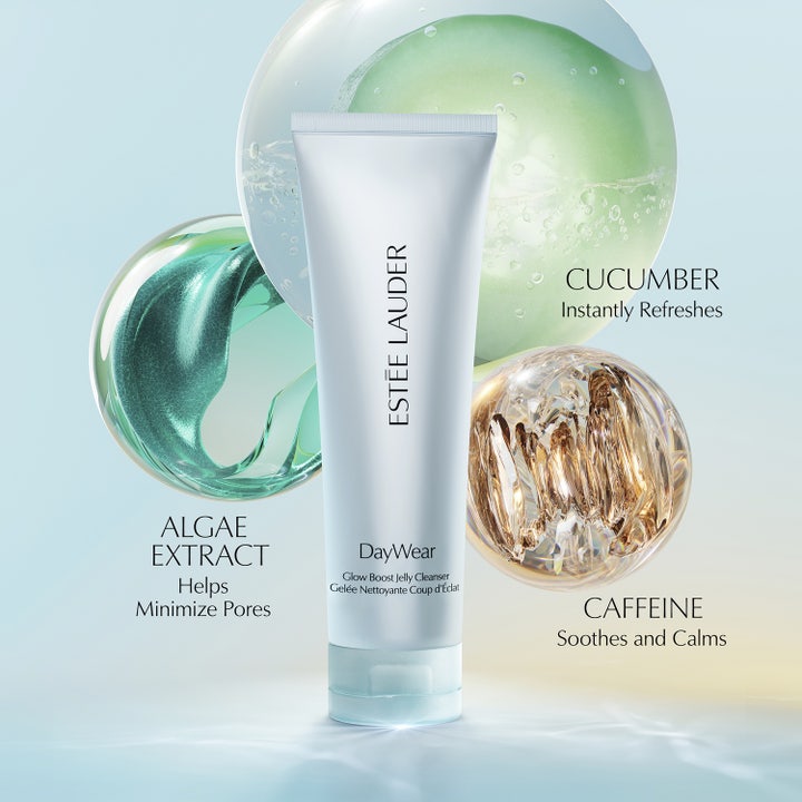 Estée Lauder Daywear Glow Boost Jelly Cleanser 125 ml ansiktsrengjøring med algeekstrakt agurk og beroligende koffein