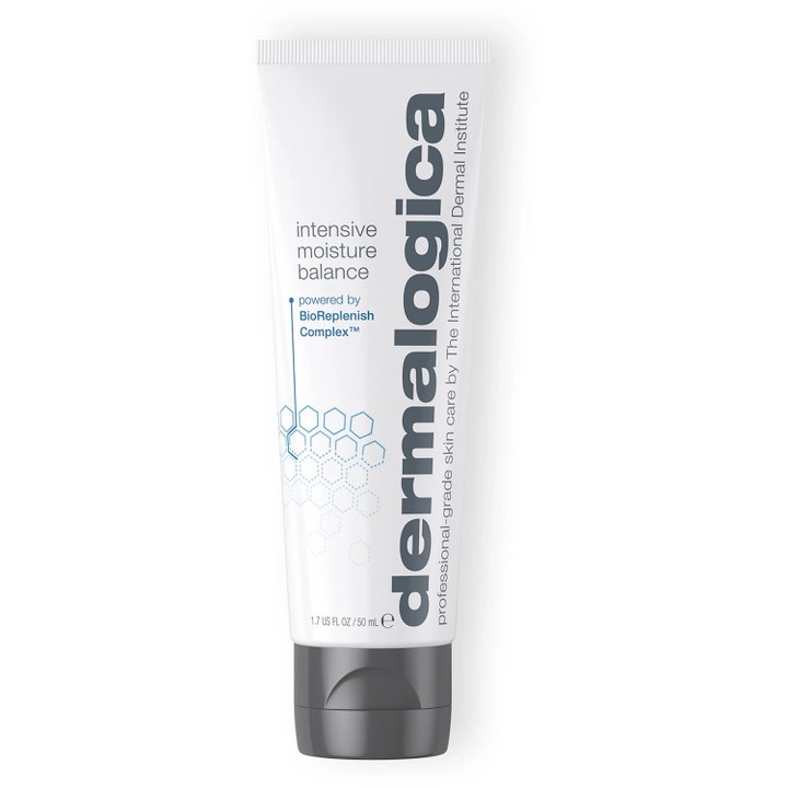 Dermalogica Intensive Moisture Balance 50 ml ansiktskrem som gir fukt i hvit tube med grått lokk
