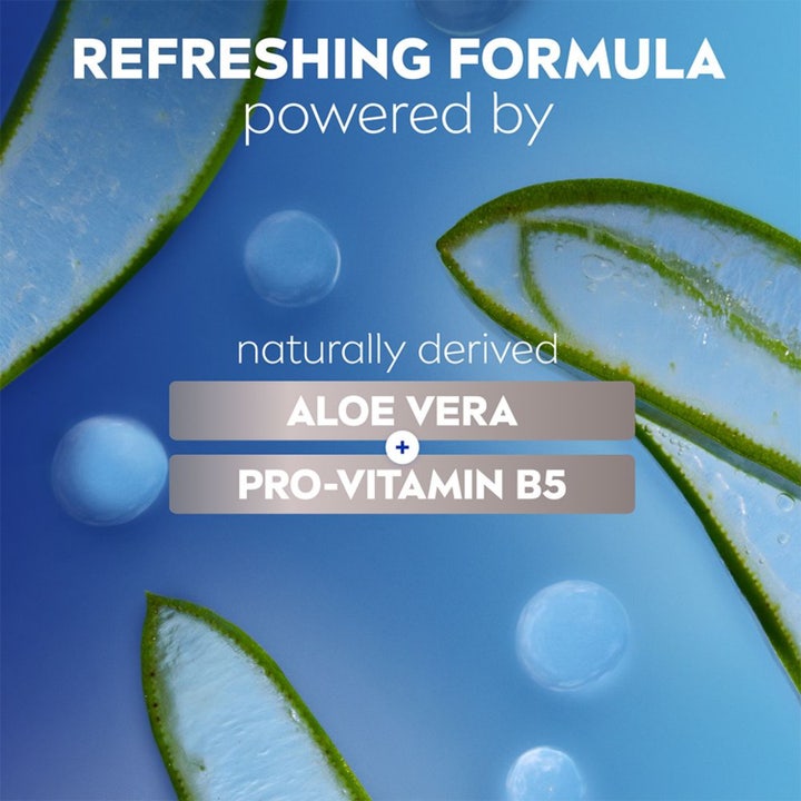 NIVEA Hydrocare Face Wash 100 ml oppfriskende ansiktsrens med aloe vera og pro-vitamin B5 på blå bakgrunn
