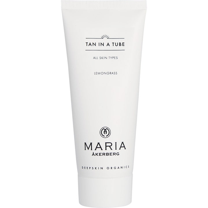 Maria Åkerberg Tan in a Tube 100 ml selvbruning som gir solkysset glød i en hvit tube med minimalistisk design