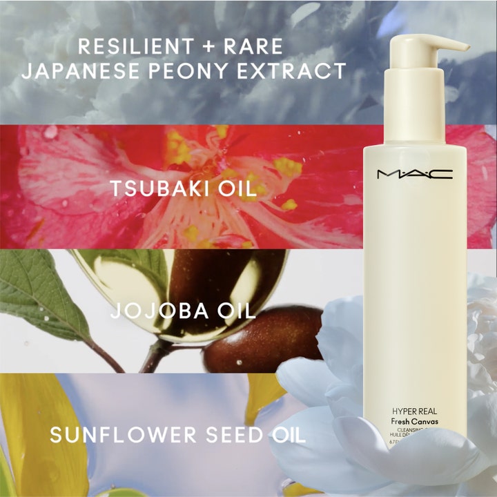 MAC Cosmetics Hyper Real Fresh Canvas 30 ml rengjøringsskum med japansk peon og pleiende tsubaki- og jojobaolje.