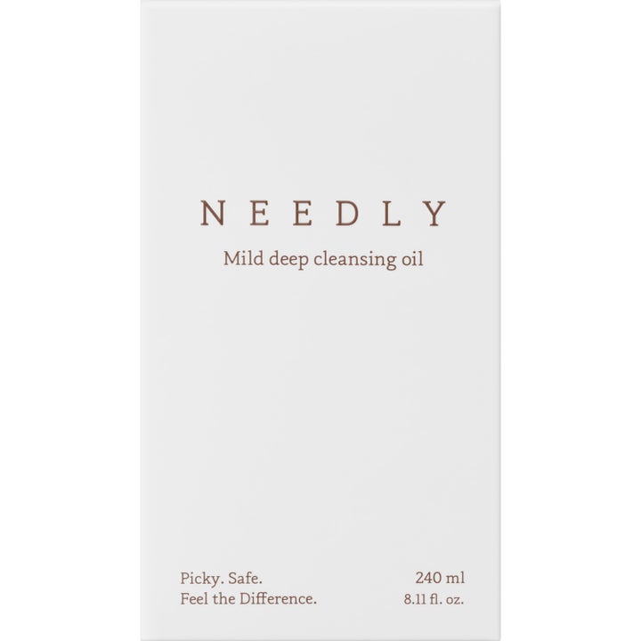 NEEDLY Mild Deep Cleansing Oil 240 ml skånsom rengjøringsolje i hvit eske med teksten Picky Safe.