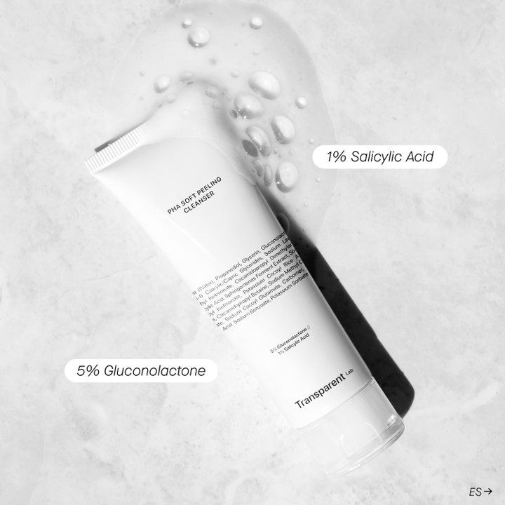 Niche Beauty Lab Transparent Lab pHa Soft Peeling Cleanser 150 ml eksfolierende gel med salisylsyre og PHA