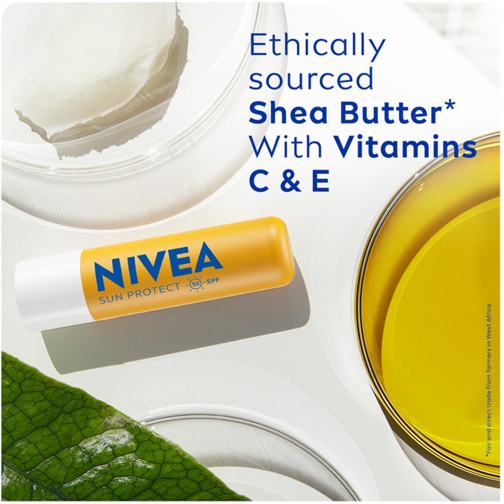 NIVEA Sun Protect Sunstick 4 g pleiende solkrem med SPF 50 sheasmør og vitamin C og E
